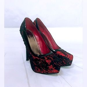 ✨ Rose Lace Stilettos!